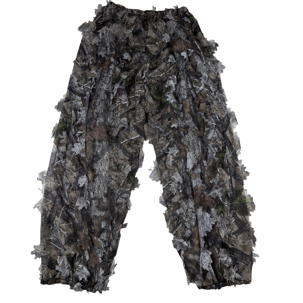 Red Head Ghillie Hunting Pants Men L/XL Camo 3D Leafy Mesh Lightweight